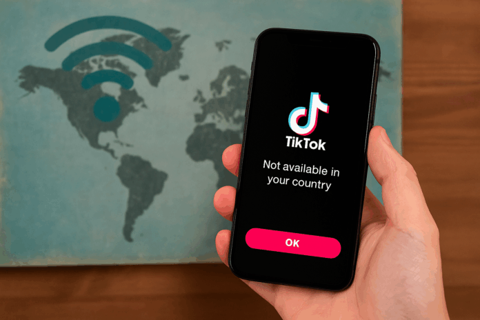 TikTok Not Available in Your Country Error