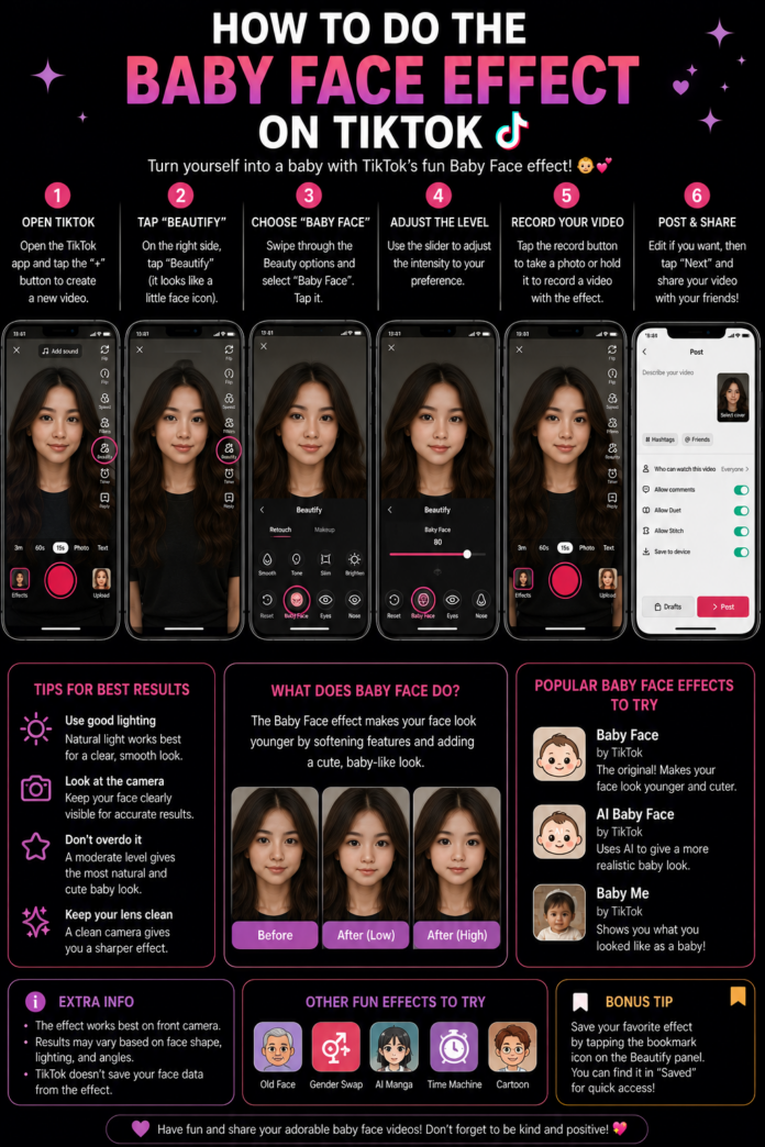 How to Do the Baby Face Effect on TikTok